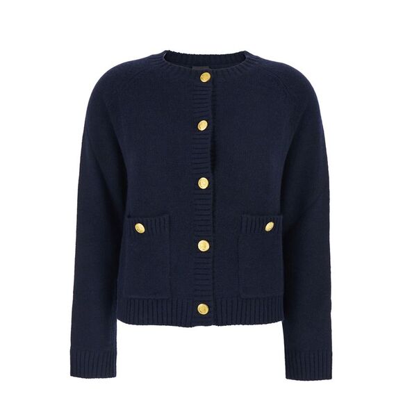 Plain Women Women Round Neck Cardigan